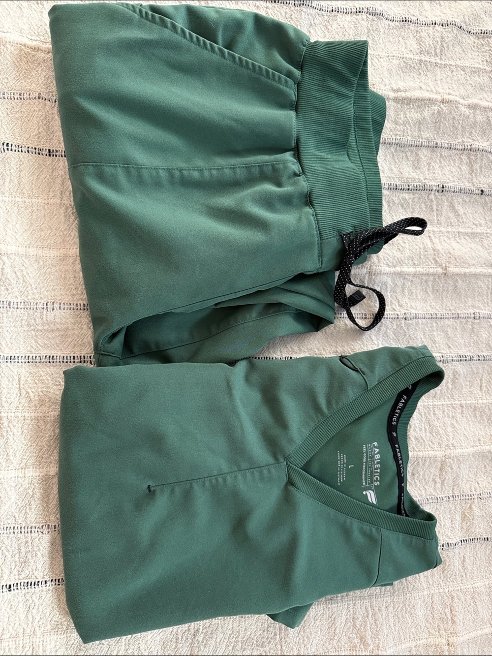 Fabletics Green Track Pants & Joggers Set